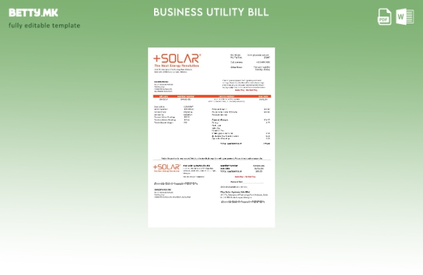 Модерен стил Малезија Плус соларни системи Sdn Bhd шаблон за деловни сметки за к